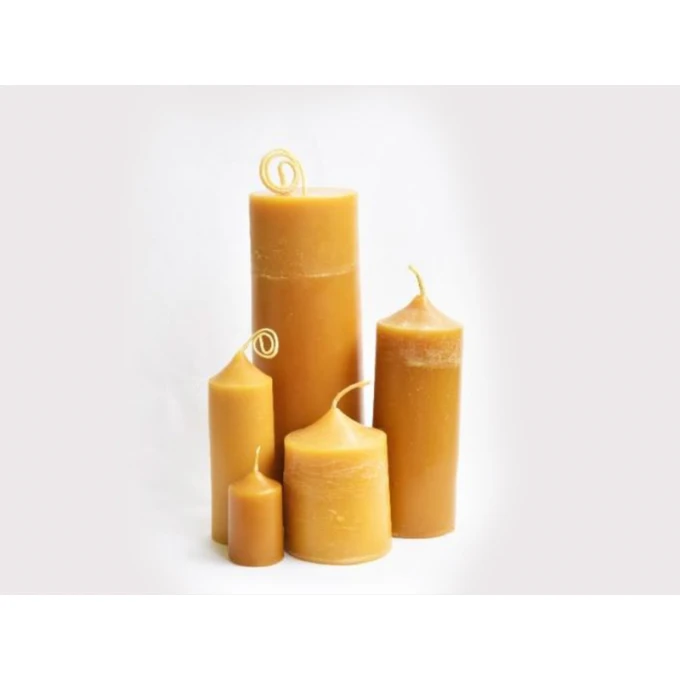 Natural Beeswax Cafe Candle