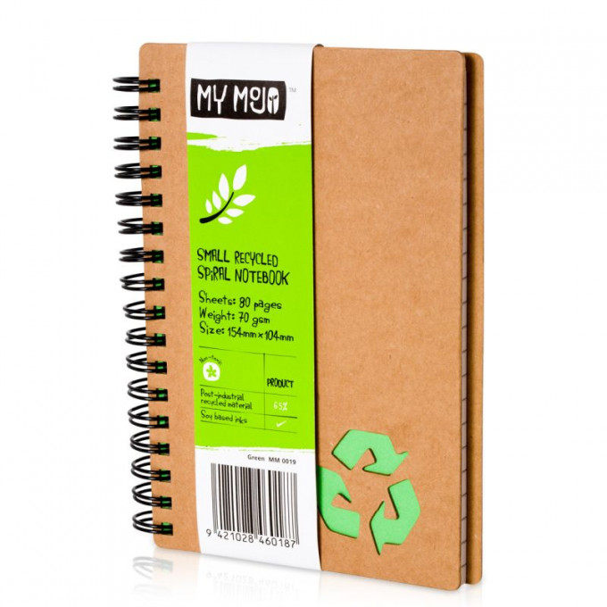 Recycled Spiral Notebook, Small