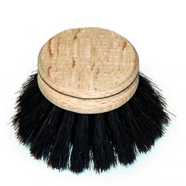 Replacement Head, Black Horse Hair Dish Brush