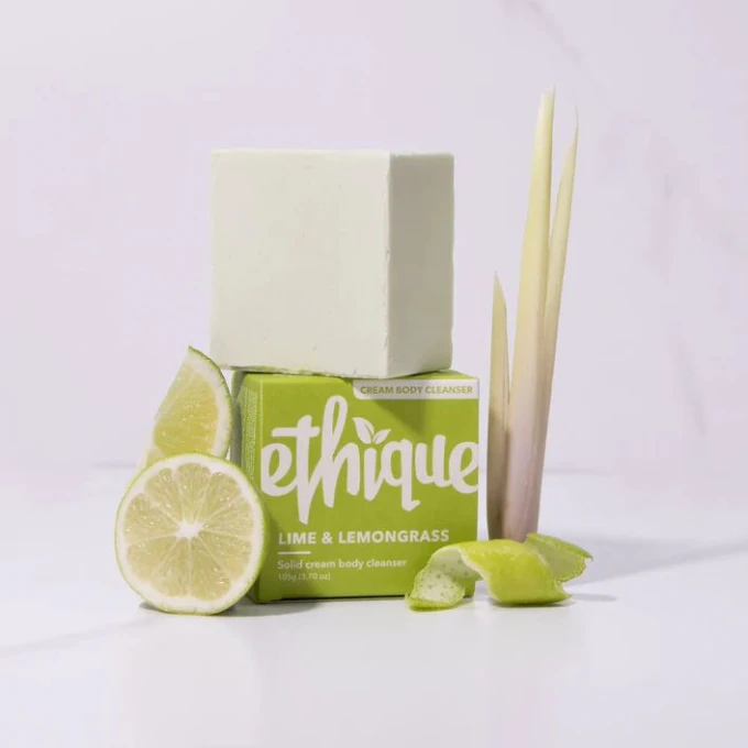 Ethique Lime and Lemongrass, Solid Cream Body Cleanser