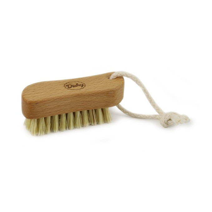 Wooden Nailbrush small with rope
